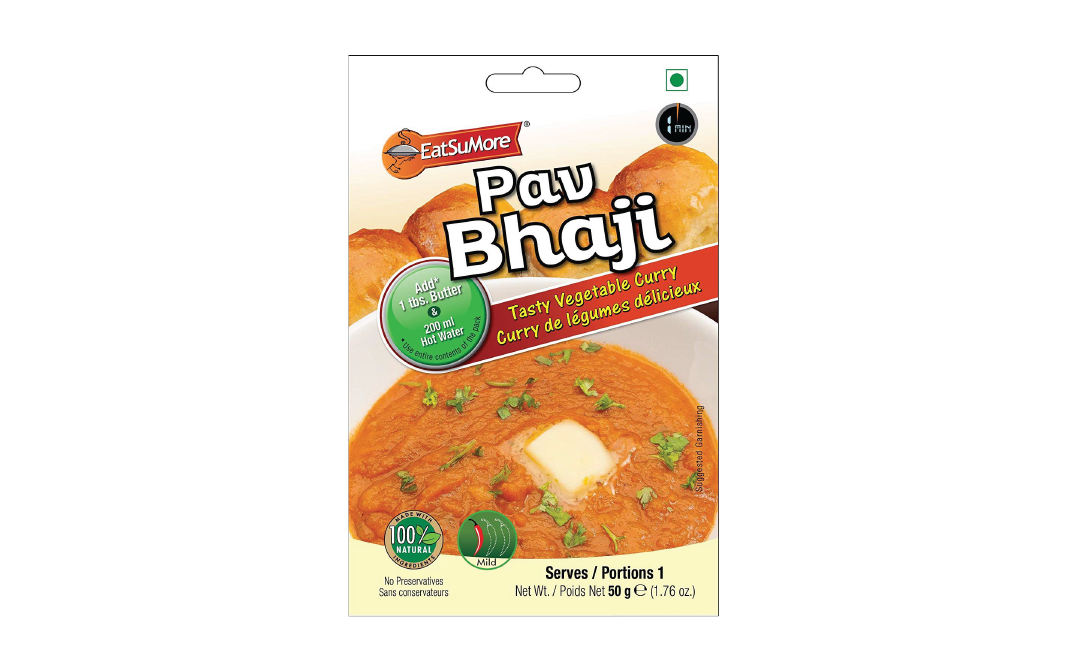 EatSuMore Pav Bhaji    Pack  50 grams